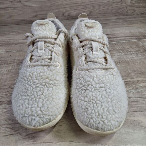 Allbirds Wool Runners Fluffs Shoes White Athletic Lace Up Sneakers Women's Sz 9 - Picture 5 of 11